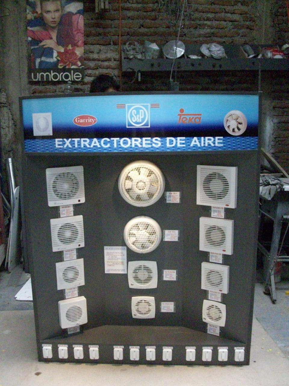 MUEBLE EXPOSICION EXTRACTOR AIRE