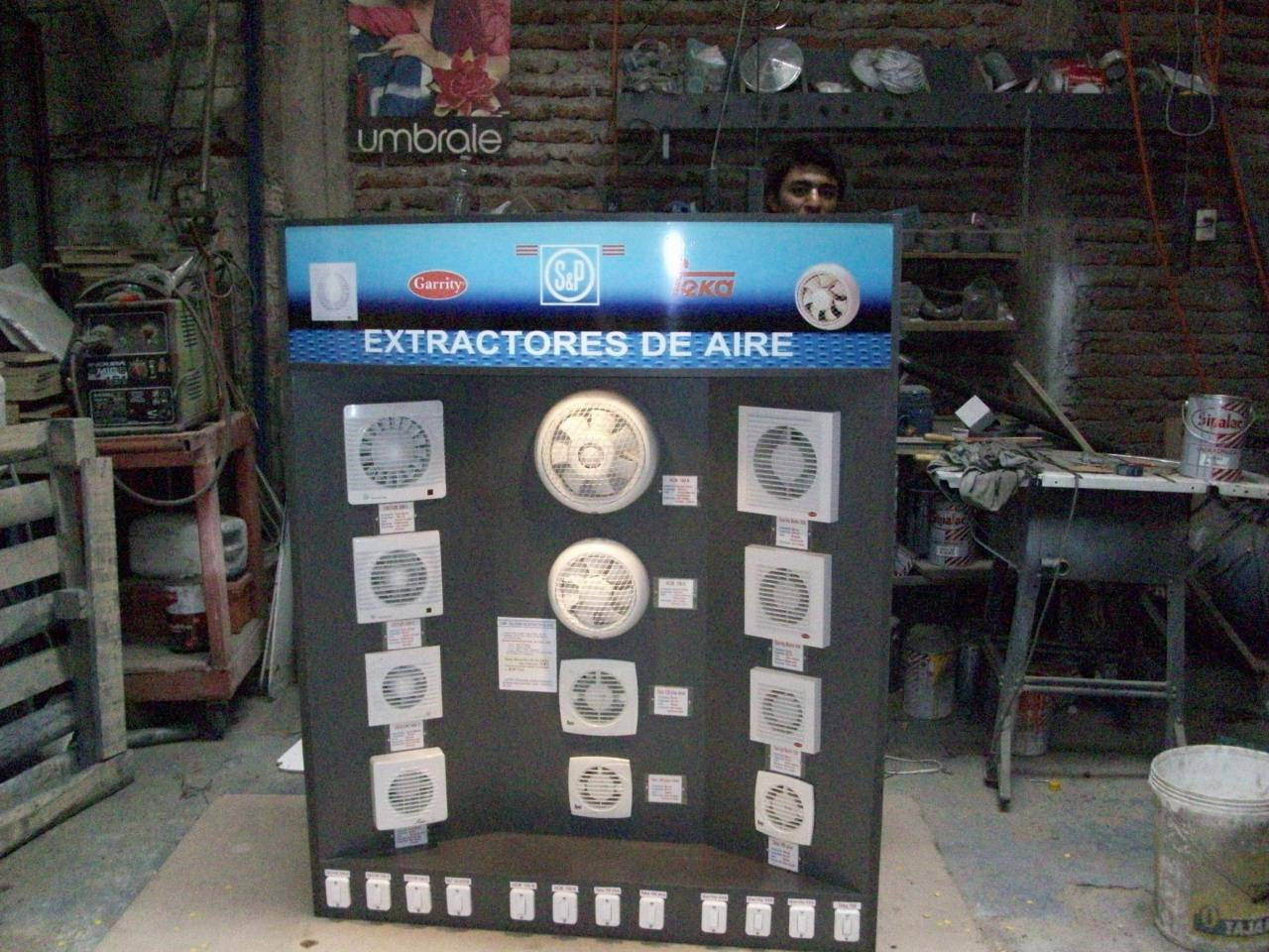 MUEBLE EXPOSICION EXTRACTOR AIRE